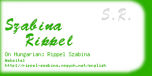 szabina rippel business card